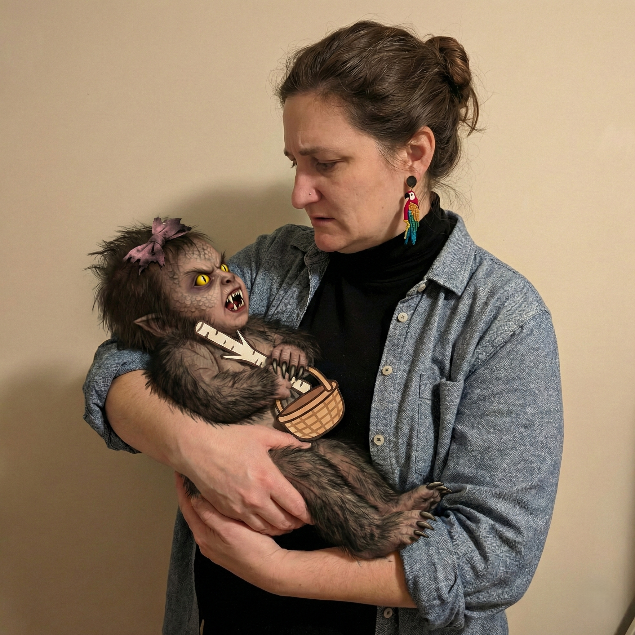 Carly and her incoming baby monster